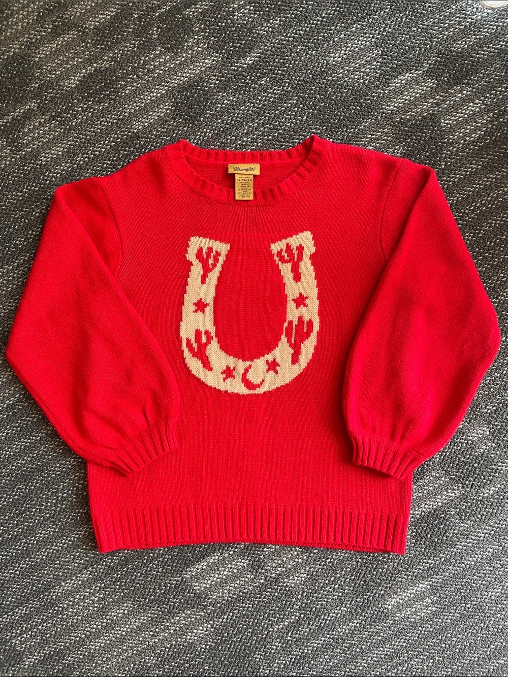 Wrangler Knit Sweater with Cream Detail